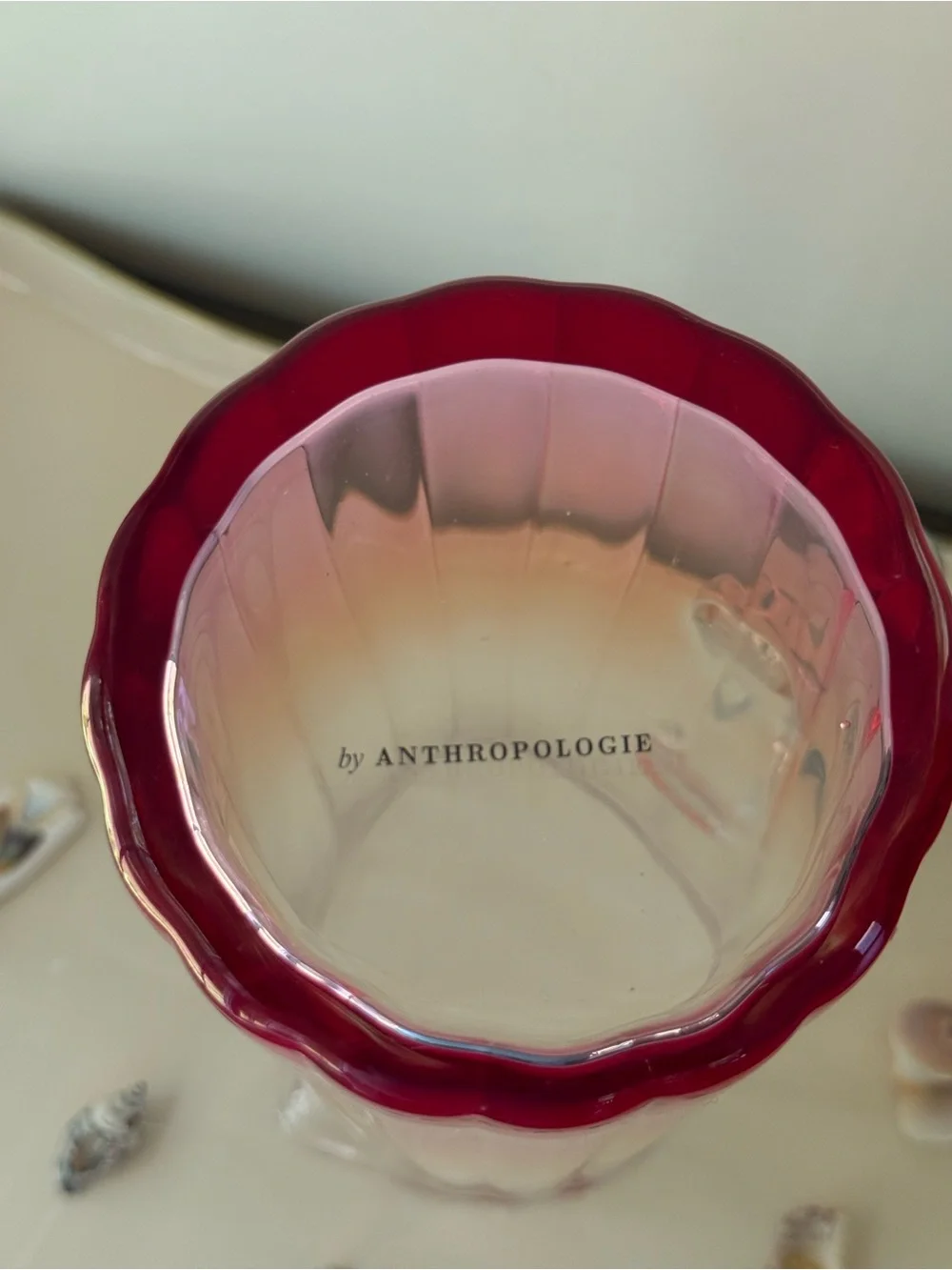 Anthropologie Isla Spritz Pitcher Pink Ombré